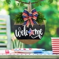 thumbnail image 4 of TERGAYEE Patriotic Wooden Hanging Door Decorations,Memorial Day Wood Sign for 4th of July Front Door Wall Porch Decor,Hanger Sign for Home House Indoor Outdoor Festival Independence Day Decoration, 4 of 6