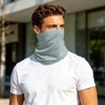 thumbnail image 2 of UPF 50 UV Protection Cooling Neck Gaiter Breathable Scarf Face Clothing Neck Gaiter Mask Sunscreen Breathable Bandana for Cycling Fishing Running Outdoor Sports Men Women Gray Free Size, 2 of 9
