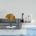 thumbnail image 2 of Escultura De Pared De Hierro Con Hojas De Ginkgo Y Figuras De Jirafas De Cerámica. Decoración Abstracta Moderna Para Sala De Estar, Oficina, Hotel, Comedor, Restaurante, Casa De Campo O, 2 of 8