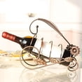 thumbnail image 1 of Estante de Almacenamiento para Barra de Bronce Perfecl Estante de Vino Rojo 26x9x10x22.5cm, 1 of 8