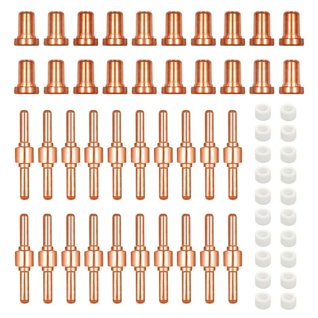 60Pcs Plasma Cutter Nozzle Tips Consumables For Lg-40 Pt-31 Lg-40 Pt-31 Cutting Torch Cut40 Plasma Cutting Machine Tool