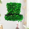 thumbnail image 2 of LED St. Patrick's Day Wreath, Light Up Hat Door Decor, Battery Operated Irish Party Decoration Indoor Outdoor(Green), 2 of 6