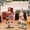 Red, variant on Christmas Table Centerpiece Wooden Christmas Decor Snowman Santa Claus Table Decorations,Wooden Base Holiday Party Dining Table Desk Shelf Decor