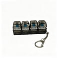 thumbnail image 2 of Fidget Keyboard Keychain Mechanical Clicker 4 Key Stress Relief Toy For Office ADHD Focus Gadget With Blue Switches,Black, 2 of 6