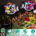thumbnail image 2 of 2 in 1 Outdoor Solar Light Butterfly Landscape Light Yard Stake Decor Lamp Stake Light w/ Butterfly, 2 of 6