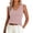 Pink #1, variant on WULMLEO Women's V-Neck Sleeveless Stretch Pullover Premium Sweater Vest Top Beige L