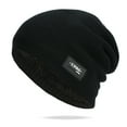 thumbnail image 2 of Prolriy Beanies Hats Men, Men Womens Autumn and Winter Square Pile Hat Lattice Pile of Hats Retro Warm Fashion Hat Hats for Men Black, 2 of 6