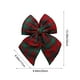 thumbnail image 3 of Adorno Navideño de Tela con Lazo a Cuadros Verdes de 47 X 35 Cm | Adorno Colgante Extragrande para Ventana | Decoración Duradera para Árbol de Navidad | Regalo Festivo para Casa, Bodas y Fiestas, 3 of 6