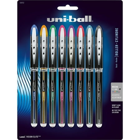 - Uni-Ball, SAN58092PP, Vision Elite Rollerball Pens, 8 / Pack