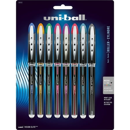 Uni-Ball, SAN58092PP, Vision Elite Rollerball Pens, 8 /