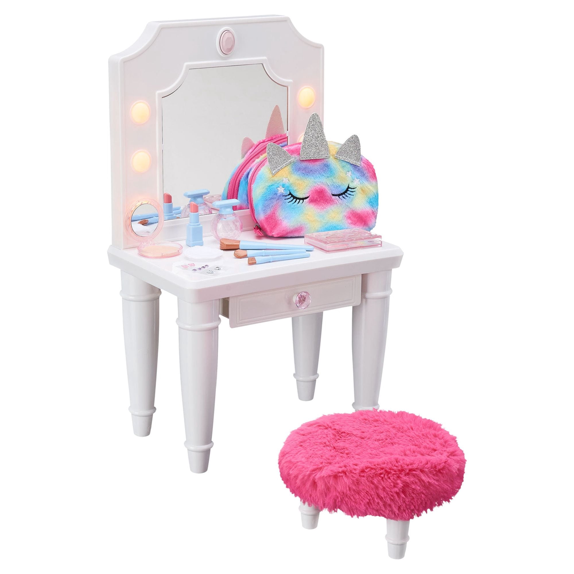 My Life As Vanity Play Set for 18" Dolls, 12 Pieces, Multi-Color