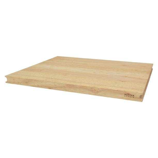Hopper Studio Rubberwood Set of 2 Cutting Boards (18" x 14" and 12" x 8