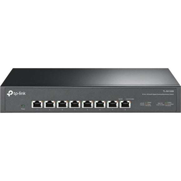 TP-Link TL-SX1008, Commutateur Ethernet Non Géré 8 Ports 10 G/multi-Gig, Protection à Vie Limitée