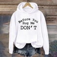 thumbnail image 2 of TRUBKH hoodies for women Fleece Sweatshirts womens long sleeve tops crewneck sweatshirt graphic hoodie Women's Fashionable Youth Campus Top Printed Sweatshirt Hoodie White L, 2 of 3