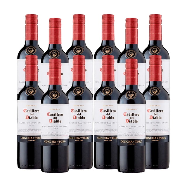 Pack De 12 Vino Tinto Casillero Del Diablo Cabernet Sauvignon 375Ml