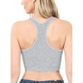 thumbnail image 5 of KOGMO Womens Ribbed Racerback Crop Tank Top, 5 of 5