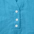 thumbnail image 6 of Summer Cotton Linen Shirts for Women 2026 Casual 3/4 Sleeve Tunic Tops Summer Beach Vacation Fashion T-Shirts, 6 of 6