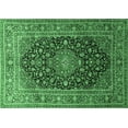 thumbnail image 1 of Ahgly Company Indoor Rectangle Medallion Emerald Green Traditional Area Rugs, 2' x 3', 1 of 4