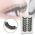 thumbnail image 4 of 14 piezas de pestañas postizas cómodas para extensiones de pestañas, maquillaje diario C, 4 of 9