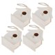 thumbnail image 5 of OutdoorGardenBalconyCourtyardWoodenBirdHouseHangingBirdsNestsOrnaments(4Pcs), 5 of 5