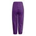 thumbnail image 4 of Pantalones casuales ajustados con puños en los tobillos para mujer - Elásticos, de color liso, con bolsillos funcionales - Primavera/verano, S-XXXL, 4 of 5