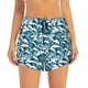 thumbnail image 2 of Balery Ocean Waves Pantalones cortos deportivos para mujer con forro y dos bolsillos, elásticos, para entrenamiento, gimnasio, yoga-Large, 2 of 7