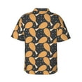 thumbnail image 3 of Daiia Chicken Legs Hawaiian Shirt for Men Gentle Cotton Regular Short Sleeve Casual-Small, 3 of 9