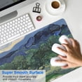 thumbnail image 4 of Forest At Night&nbsp;mousepad Gamingwaterproofno Slip&nbsp;for Office Home Work GamingmousepadsRubber Base Mousepad with Stitched Edges 31.5x11.8inches, 4 of 7