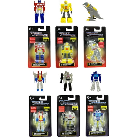 Limited Edition Transformers 2.5" Mini Figures - Optimus Prime, Bumblebee, Grimlock, Starscream, Megatron & Soundwave - Set of ALL 6