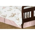 thumbnail image 2 of Sweet Jojo Designs Deer Floral White Taupe and Pink Toddler Bed Comforter 5 Piece Bedding Set, 2 of 4