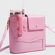 thumbnail image 5 of Bolso Hombro Mujeres Portador Botellas Bolsas Cruzadas Carpas Gran Capacidad () Rosa, 5 of 8