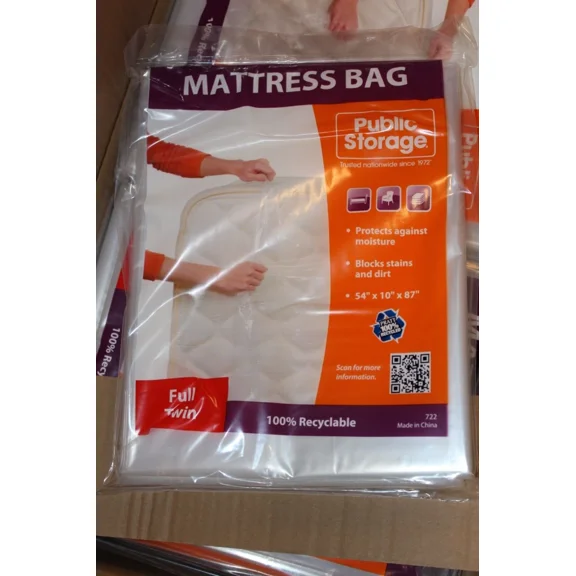 Mattress Bag For Moving And Storage, Fits Twin And Full Size Mattress, 1 Pack