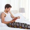 thumbnail image 5 of Vsdgher Pumpkin And Flying Bat Mens Pajama Pants Sleep & Lounge Pants, PJ Pants-Small, 5 of 6