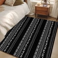 thumbnail image 4 of Black and White Geometric Runner Rug 2.7x5 FT, Non Slip Entryway Carpet, Modern Abstract Art Aesthetics Washable Soft Floor Carpet Entrance Mat Non-Shedding Throw Rug for Hallway Laundry Room Bedside, 4 of 9