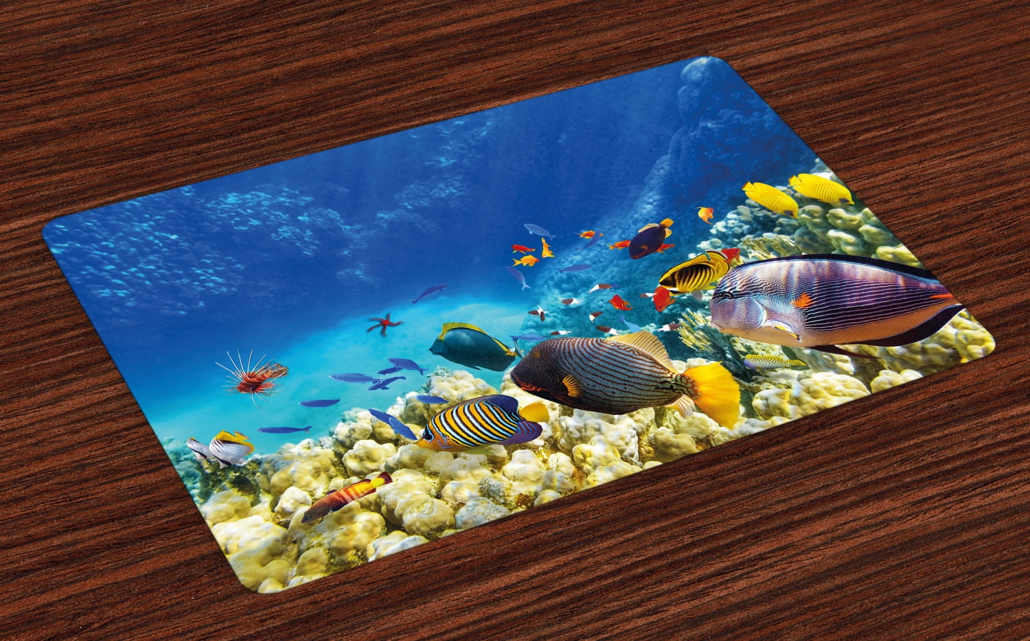 Fish Placemats Set of 4 Fairy Underwater with Fish and Source of Oxygen ...