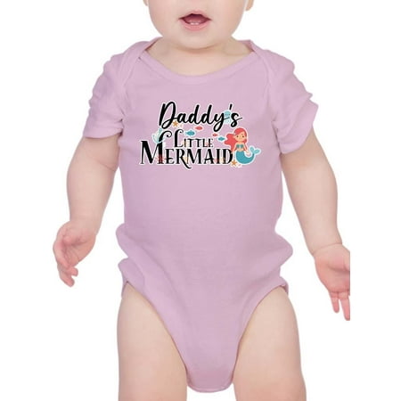 

Daddy s Little Mermaid Bodysuit Infant -Smartprints Designs 24 Months