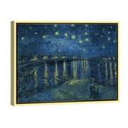 Wieco Art Gold Framed Starry Night Over the Rhone By Van Gogh