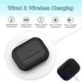 thumbnail image 4 of Wireless charging case for AirPods Pro  built-in 660 mAh battery  Bluetooth pairing sync button (black), 4 of 7