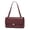 Burgundy, variant on Genuine Leather Women's Shoulder Bag Large Full-Grain Cowhide Flap Purse
