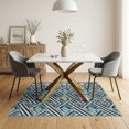 thumbnail image 3 of ODIKA 5'x7' Washable Area Rug Easy Care, Non-Shedding, Pet Friendly, Starfish Coral Seashell Nautical Motifs Striped Marine Mosaic Playful Expressive for Small Living Room, Bedroom, 3 of 7