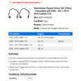 thumbnail image 2 of Downstream Oxygen Sensor Set 2 Piece - Compatible with 2005 - 2011, 2014 - 2018 Cadillac CTS 2006 2007 2008 2009 2010 2015 2016 2017, 2 of 2