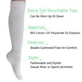 thumbnail image 5 of 2 Pairs White Slouch Socks for Women Shoe Size 5-10, 5 of 18