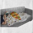 thumbnail image 6 of Geometric Soft Flannel Fleece Throw Blanket, Colored Triangles Like Raindrops Absract and Fashion Mosaic Umbrella Art Print, Cozy Plush for Indoor and Outdoor Use, 50" x 60", Multicolor, by Ambesonne, 6 of 6