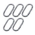 thumbnail image 4 of 2x 5pcs moletín de aluminio hebilla de Clip, Spring Snap llaver Clip clave organizador, funciones para , senderismo, pesca, viajar shamjiam Hebillas de mosquetón de aluminio, 4 of 9