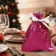 thumbnail image 5 of pstuiky Bolsa de dulces navideña con cordón, diseño de los Elfos y Santa Claus, paquete de bolsas de regalo de dulces con bolsillo, 5 of 6