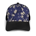 thumbnail image 3 of Naloa Lilies Flowers Adult adjustable Print Baseball Hat, Patchwork curved brim baseball capfor Men and Women, One Size, 3 of 5
