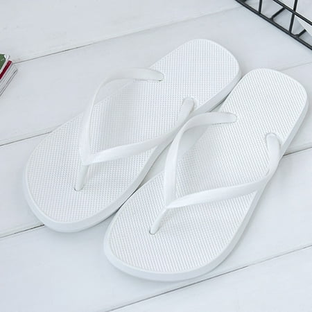 

Aayomet Unisex Fashion Hollow Breathable Flip-Flops Non-Slip Wear- Beach Shoes Rubber Flip Flops for Women Bulk White 7.5