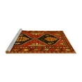 thumbnail image 2 of Ahgly Company Machine Washable Indoor Square Persian Yellow Traditional Area Rugs, 8' Square, 2 of 4