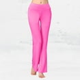 thumbnail image 6 of GZWYHT Sweatpants Women Yoga Pants Women Casual Spring And Summer Yoga PantsOutdoor Straight Leg Dance Pants Pants Women's Body Pants Flared Loose Pants Flare Pants Baggy Pants Hot Pink S, 6 of 7
