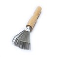 thumbnail image 1 of Luwigs-rastrillo de alambre de Metal, peine con mango de madera para salón de casa, herramienta de limpieza para eliminar la suciedad del cabello, 1 of 5